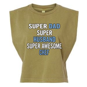 Super Dad Husband Super Awesome Chef Meaningful Gift Garment-Dyed Women's Muscle Tee