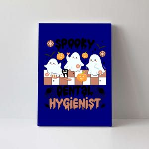 Spooky Dental Hygienist Halloween Dental Hygiene Groovy Gift Canvas