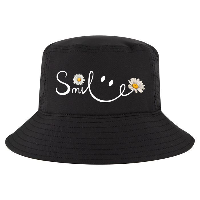 Smile Daisy Happy Face Cool Comfort Performance Bucket Hat