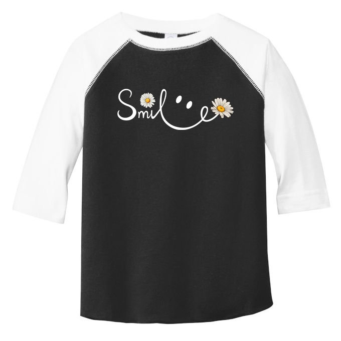 Smile Daisy Happy Face Toddler Fine Jersey T-Shirt