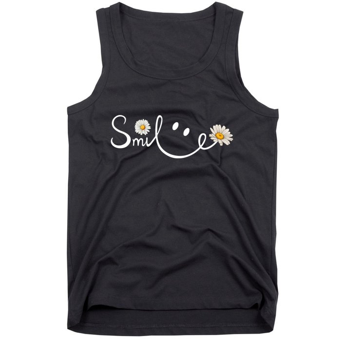 Smile Daisy Happy Face Tank Top