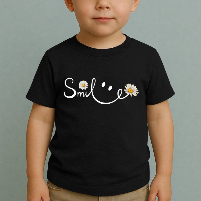 Smile Daisy Happy Face Toddler T-Shirt