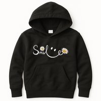 Smile Daisy Happy Face Kids Hoodie