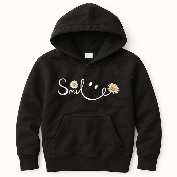 Smile Daisy Happy Face Kids Hoodie