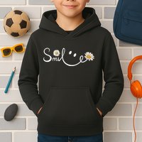 Smile Daisy Happy Face Kids Hoodie