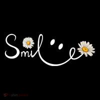 Smile Daisy Happy Face Short Acrylic Beanie