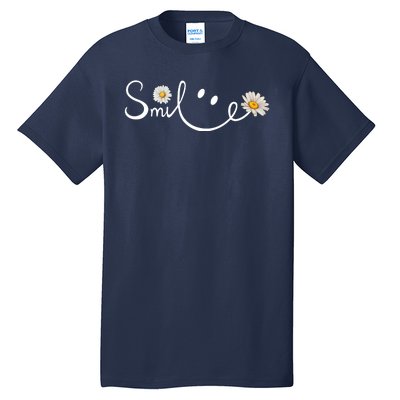 Smile Daisy Happy Face Tall T-Shirt