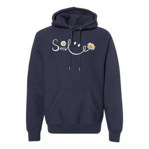 Smile Daisy Happy Face Premium Hoodie