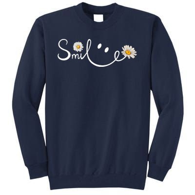 Smile Daisy Happy Face Tall Sweatshirt