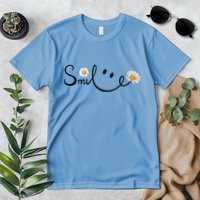 Smile Daisy Happy Face Premium T-Shirt