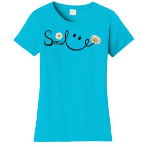 Smile Daisy Happy Face Women's T-Shirt