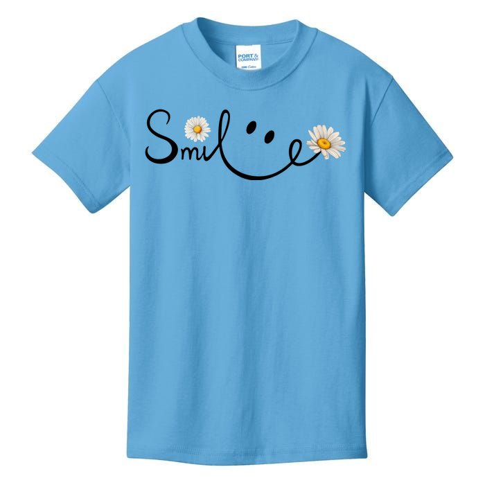 Smile Daisy Happy Face Kids T-Shirt