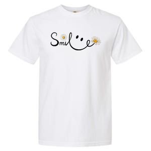 Smile Daisy Happy Face Garment-Dyed Heavyweight T-Shirt