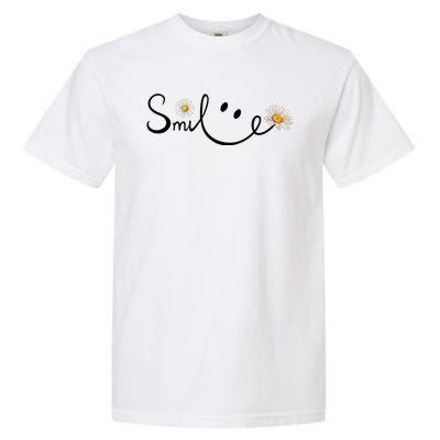 Smile Daisy Happy Face Garment-Dyed Heavyweight T-Shirt