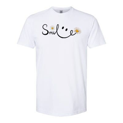 Smile Daisy Happy Face Softstyle® CVC T-Shirt