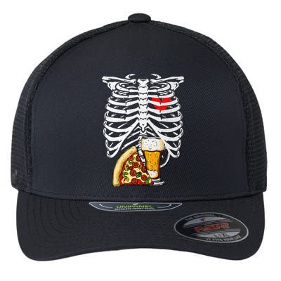 Skeleton Dad Halloween Pregnancy Couples Costumes Flexfit Unipanel Trucker Cap