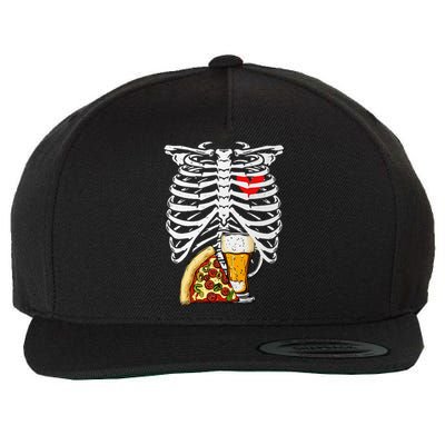 Skeleton Dad Halloween Pregnancy Couples Costumes Wool Snapback Cap