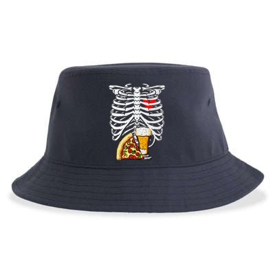 Skeleton Dad Halloween Pregnancy Couples Costumes Sustainable Bucket Hat