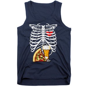 Skeleton Dad Halloween Pregnancy Couples Costumes Tank Top