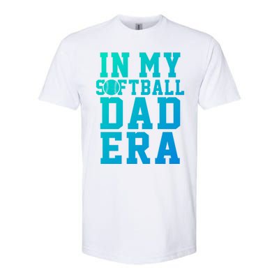 Softball Daddy Humor Design Funny Softball Dad Gift Softstyle® CVC T-Shirt