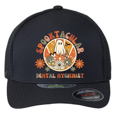 Spooktacular Dental Hygienist Rdh Dentist Halloween 2023 Gift Flexfit Unipanel Trucker Cap