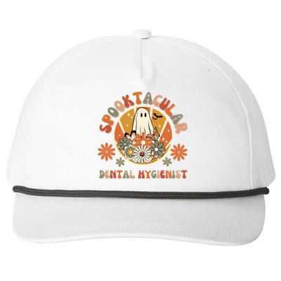 Spooktacular Dental Hygienist Rdh Dentist Halloween 2023 Gift Snapback Five-Panel Rope Hat