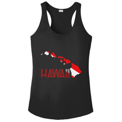 Scuba Dive Hawaii Scuba Diving Flag Ladies PosiCharge Competitor Racerback Tank