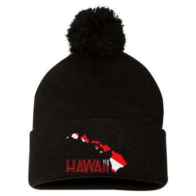 Scuba Dive Hawaii Scuba Diving Flag Pom Pom 12in Knit Beanie