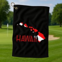 Scuba Dive Hawaii Scuba Diving Flag Golf Towel