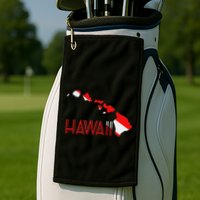 Scuba Dive Hawaii Scuba Diving Flag Golf Towel