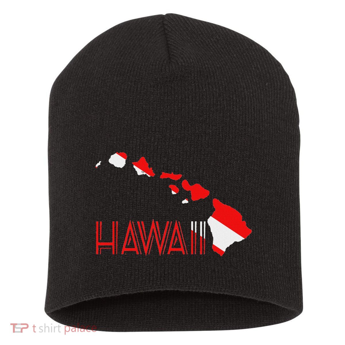 Scuba Dive Hawaii Scuba Diving Flag Short Acrylic Beanie