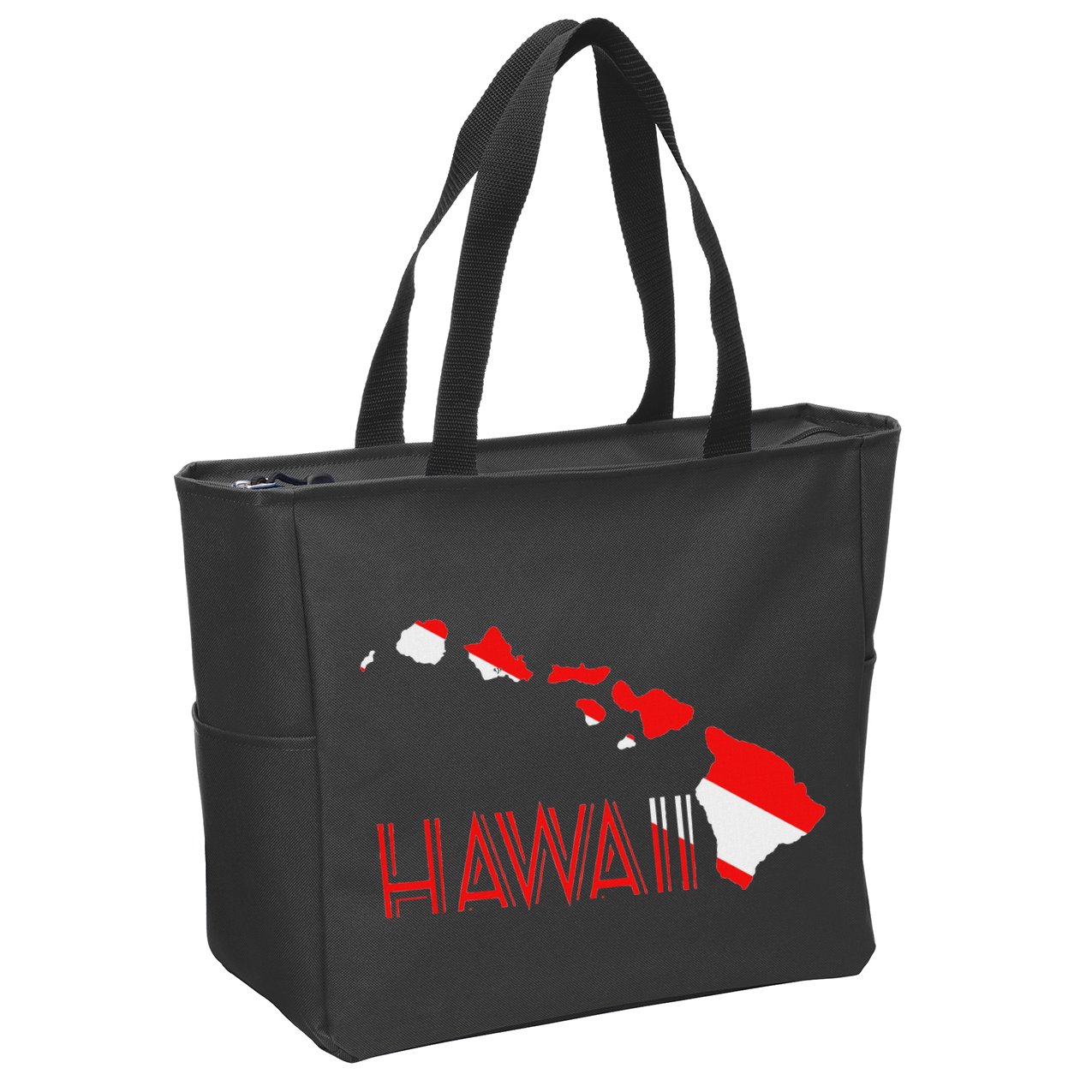 Scuba Dive Hawaii Scuba Diving Flag Zip Tote Bag