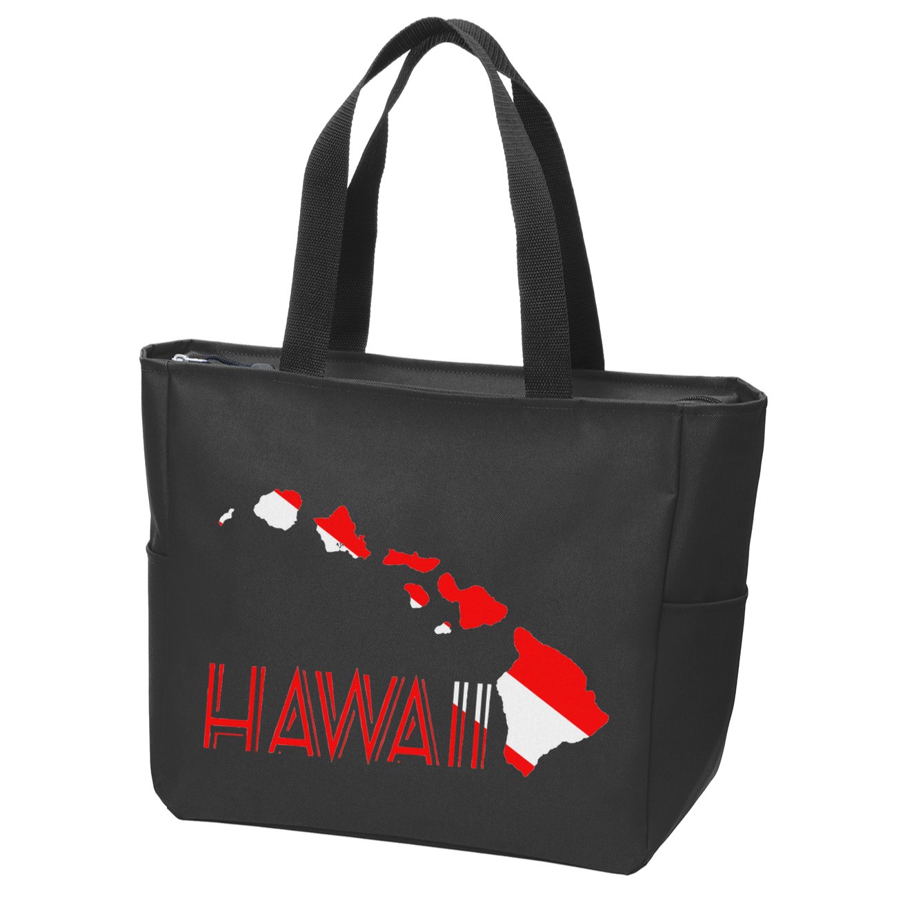 Scuba Dive Hawaii Scuba Diving Flag Zip Tote Bag