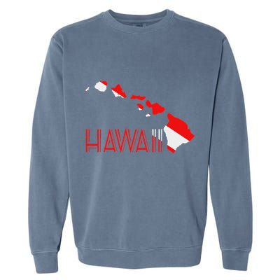 Scuba Dive Hawaii Scuba Diving Flag Garment-Dyed Sweatshirt