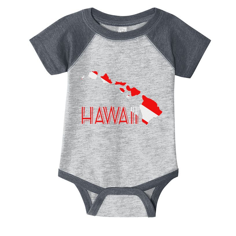 Scuba Dive Hawaii Scuba Diving Flag Infant Baby Jersey Bodysuit