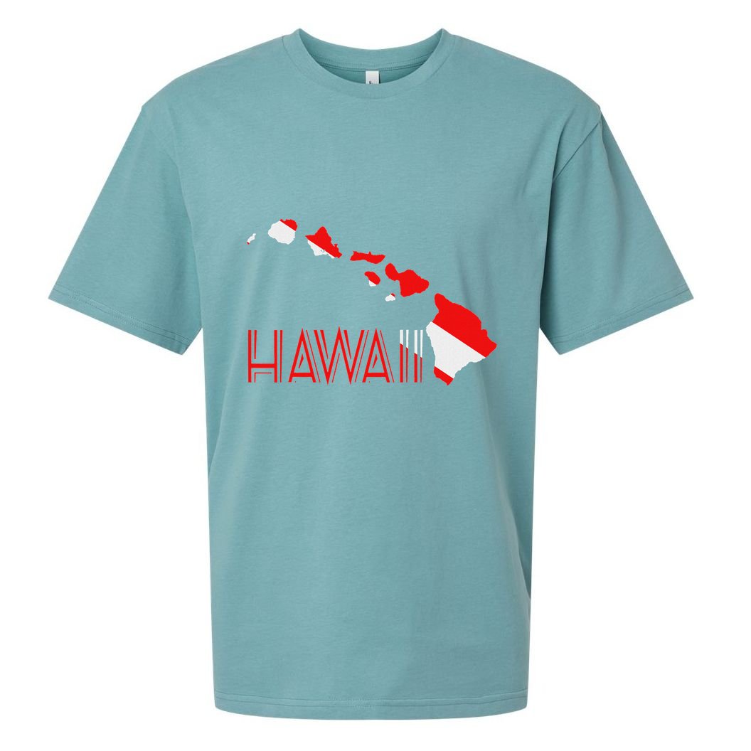 Scuba Dive Hawaii Scuba Diving Flag Sueded Cloud Jersey T-Shirt