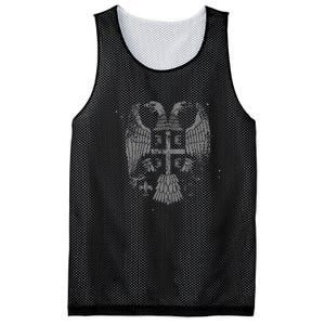 Serbian Double Headed Eagle For A Serbia Fan Mesh Reversible Basketball Jersey Tank