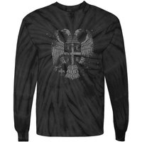 Serbian Double Headed Eagle For A Serbia Fan Tie-Dye Long Sleeve Shirt