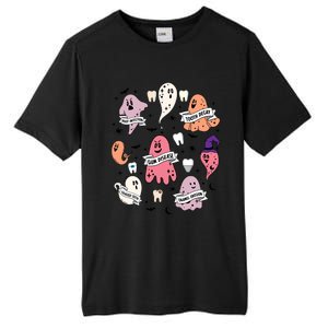 Spooky Dentist Hygienist Halloween Dental Assistant Squad Cool Gift Tall Fusion ChromaSoft Performance T-Shirt