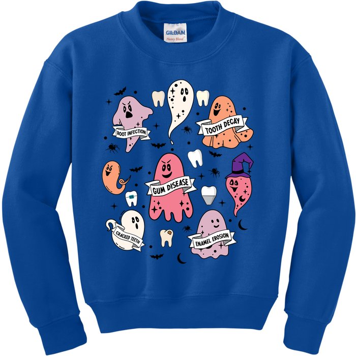 Spooky Dentist Hygienist Halloween Dental Assistant Squad Cool Gift Kids Sweatshirt