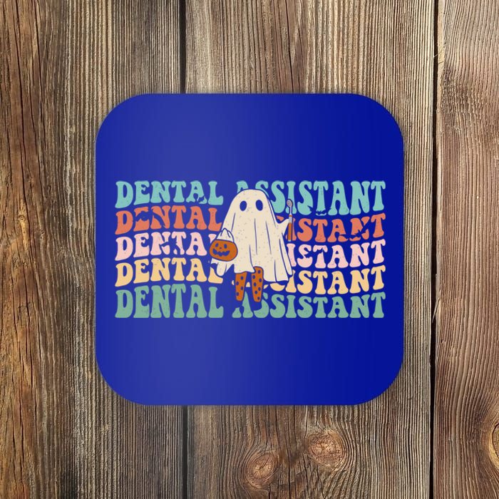 Spooky Dentist Hygienist Retro Dental Assistant Halloween Great Gift Coaster