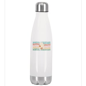 Spooky Dentist Hygienist Retro Dental Assistant Halloween Great Gift Stainless Steel Insulated Water Bottle