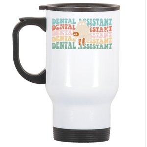 Spooky Dentist Hygienist Retro Dental Assistant Halloween Great Gift Stainless Steel Travel Mug