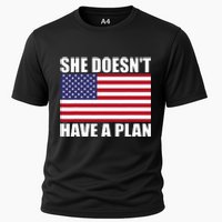 She DoesnT Have A Plan Trump Harris Cooling Performance Crew T-Shirt