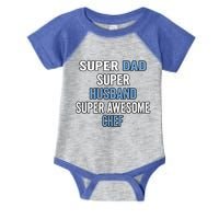 Super Dad Husband Super Awesome Chef Cute Gift Infant Baby Jersey Bodysuit