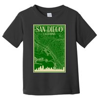 San Diego Hand Drawn Skyline Map Toddler T-Shirt