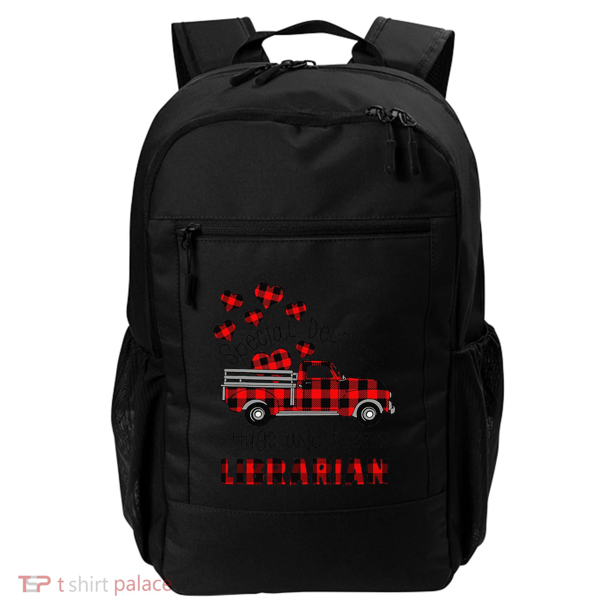Special Delivery Hug And Kisses Librarian Valentine's Day Backpack