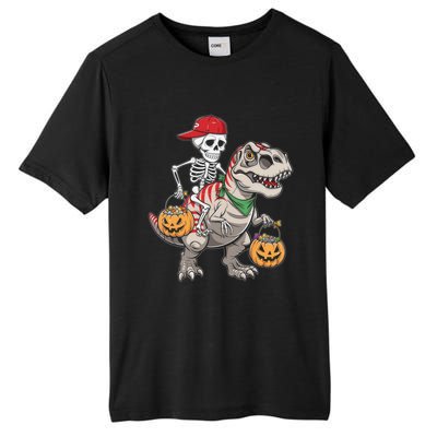 Skeleton Dinosaur Halloween Costume Meaningful Gift Tall Fusion ChromaSoft Performance T-Shirt