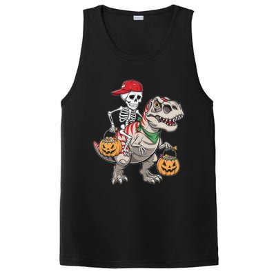 Skeleton Dinosaur Halloween Costume Meaningful Gift PosiCharge Competitor Tank