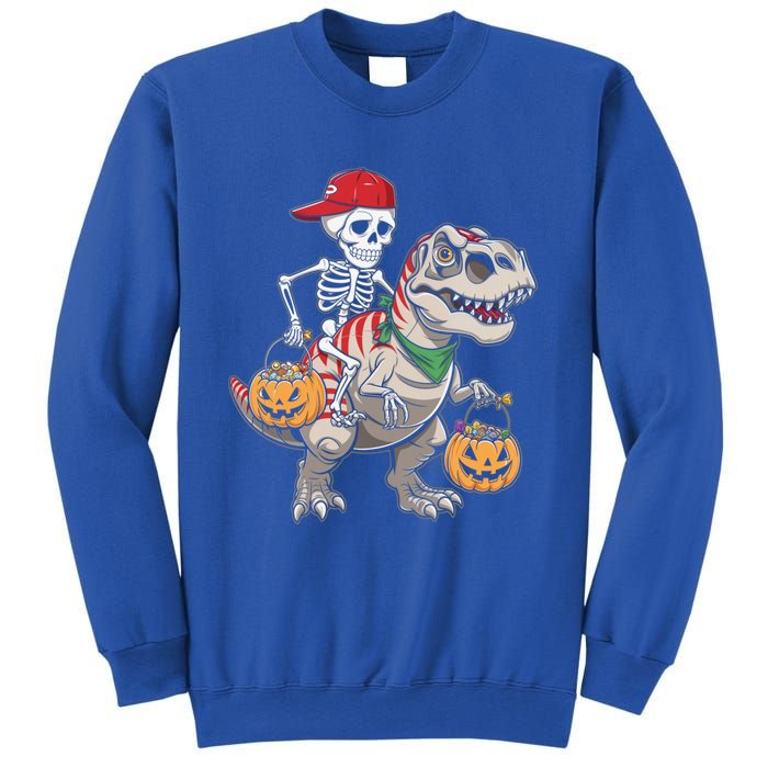 Skeleton Dinosaur Halloween Costume Meaningful Gift Sweatshirt